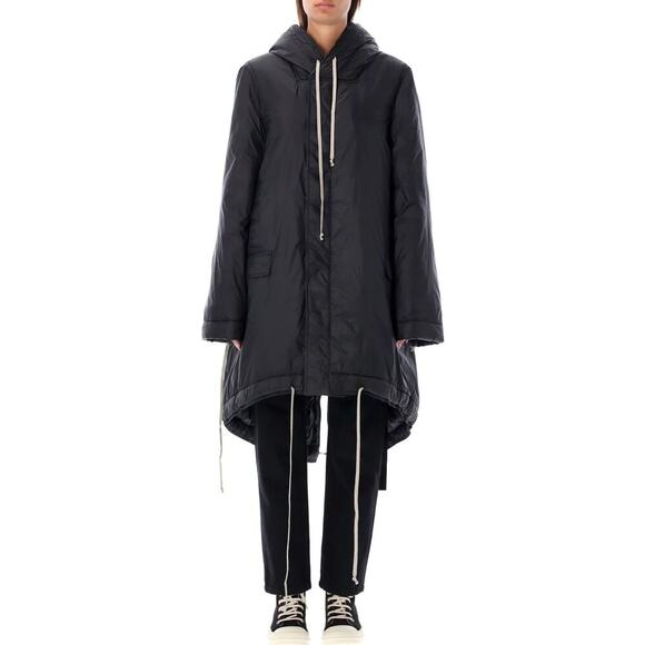 DRKSHDW by Rick Owens Fishtail Parka in Black - Women's - Picture 1 of 16